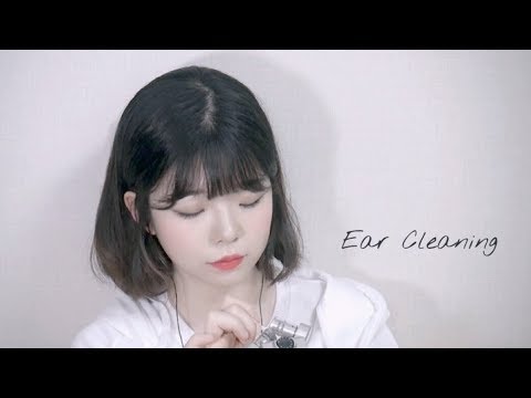 한국어 ASMR │간질간질 면봉 귀청소&수다│Cotton swab Ear cleaning & talking (19:25~no talking)