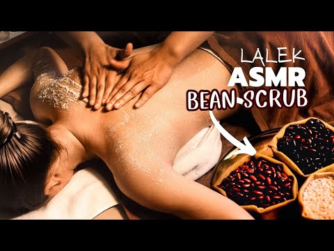 ASMR BODY SCRUB with Sticky Rice & Bean Thai Dessert-inspired ✨ Ultimate Relaxation ASMR real spa