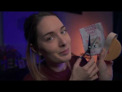 Haircut, Shampoo & Relaxing Face Treatment | ASMR (Soft Spoken & Whispered EN/FR)