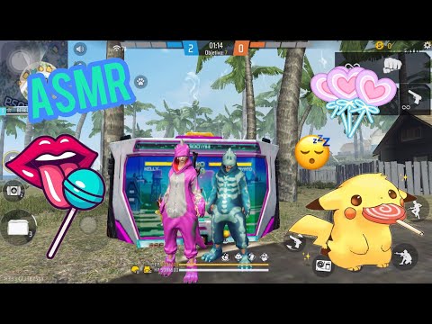 ASMR ✨ FREE FIRE + SONIDITOS COMIENDO PALETA 🍭