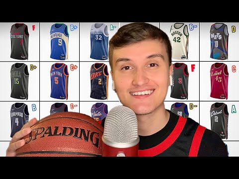 ASMR | 2024 NBA Jersey Review (City Edition)🏀💤