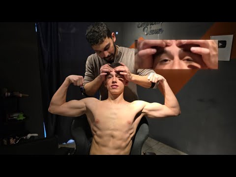Relaxing Massage ASMR For Sleep (His Muscles Couldn't Beat Sleep)