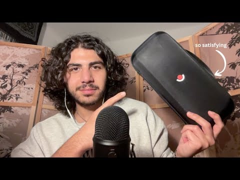 ASMR Tapping and Scratching on the steam deck case + whispered rambling