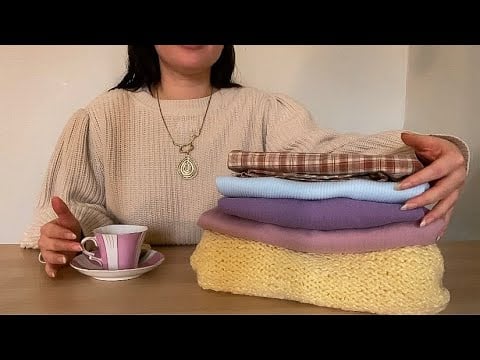 ASMR soft spoken | adding color into your wardrobe to spark joy 