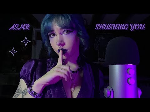Shushing You So I Can Ramble ASMR | Mic Triggers, Mouth Covering, Hand Sounds, Whispering