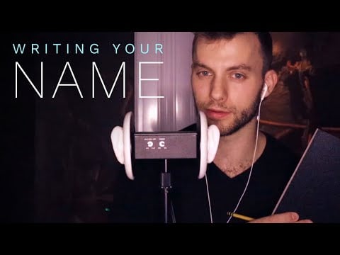 Deep Male ASMR - Writing Your Name (Apr 13, 2022 Stream)