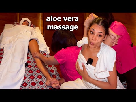 ASMR: Relaxing ALOE VERA FULL BODY THAI MASSAGE for DEEP RELAXATION!