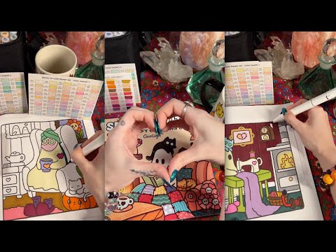 ⭐️🧶🕯️Cozy ASMR Coloring LIVE Replay🕯️🧶⭐️