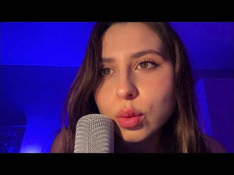 ASMR Lots of Mouth Sounds Wet VS Dry - Face Touching Personal Attention