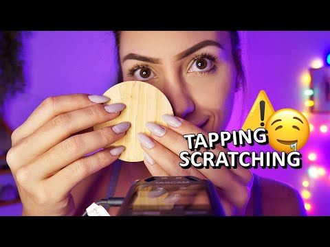 ASMR: TAPPING E SCRATCHING INTENSOS E MUITOS GATILHOS