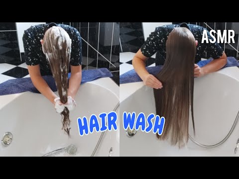 ASMR Long Hair Forward Hairwash💧