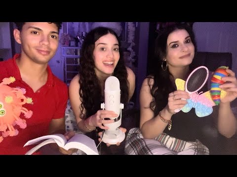 ASMR- MI NOVIO Y MI MAMÁ HACEN ASMR POR PRIMERA VEZ / SONIDOS DE BOCA + OBJETOS