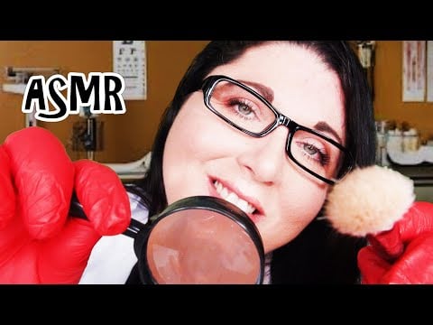 ASMR Skin Assessment Face Exam Doctor Roleplay (Gloves, Ear to Ear, Binaural, Magnifying Glass)