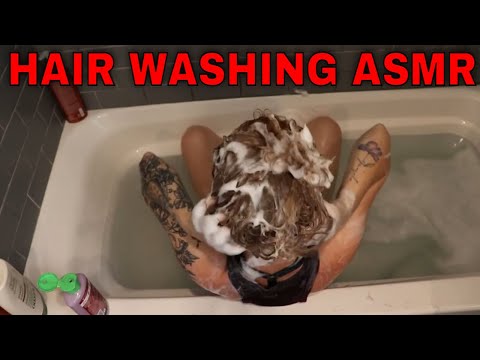 Scrub A Dub Washin in the TUB! 💦 Hair Washing ASMR