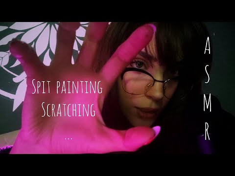 ASMR  I'll fix your hair with spit💆#asmr #spit_painting