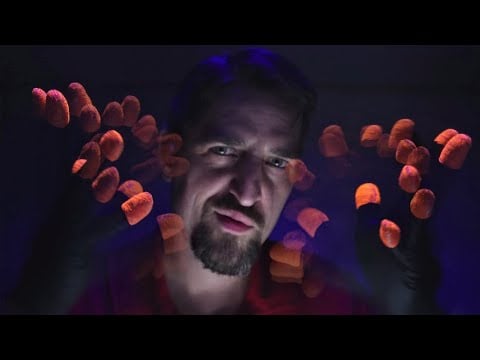 ASMR Glowing Fingertips ✌️ In the Dark