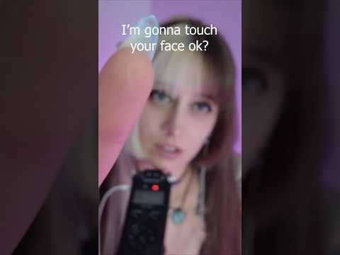 ASMR 💗 is this ok??? #asmr #nails #facetouching #anticipation #asmrfacetouching