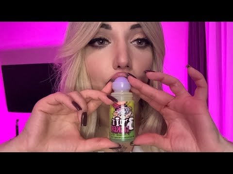 Brain Licker Candy Painting 🍭 Extreme Mouth Sounds, Visual Triggers & Custom ASMR
