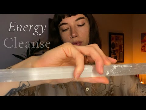 ASMR Reiki ~ Full Aura Cleansing | Calming | Energy Cleanse | Selenite | Relaxing | Energy Healing