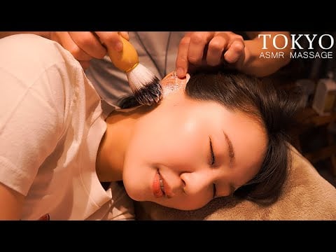 ASMR | 心地良い眠りの為の耳マッサージ(癒しの施術音)😪Ear massage for a good night's sleep