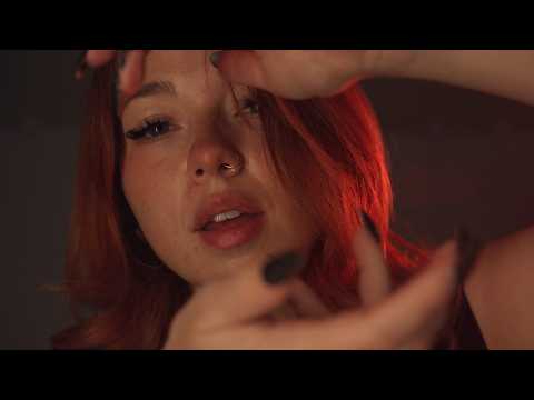 ASMR 💫 up-close hand movements and unintelligible whispers to dizzy and lull you to sleep