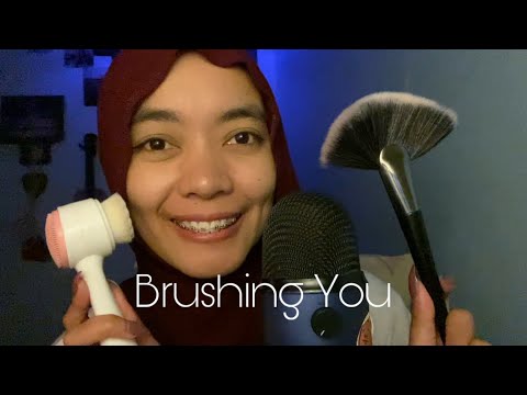 ASMR SLEEP🛌 Brushing Your Face Visual Triggers✨