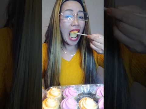 ONE TIME BITE ,CUP CAKE#mukbang #shortsfeed #food #everyone #cake #challenge