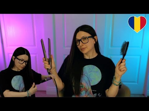 Relaxare Profundă | Pieptănat delicat + Placă de păr *ASMR în Română
