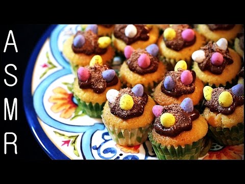 158. Easter Egg Cupcakes - SOUNDsculptures - Cooking ASMR (No Talking)