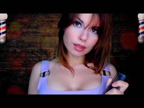 Sarah Asmr| Barbershop: Men's Shave, Trim & Style