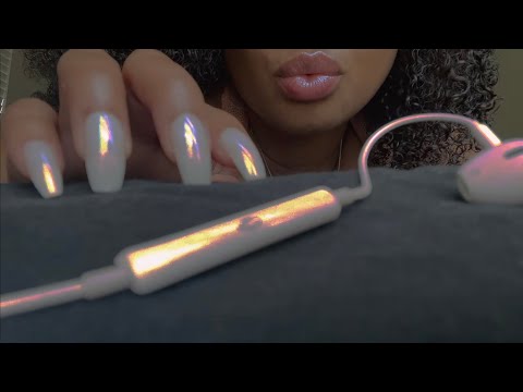 ASMR | mini apple mic tapping | kinda harsh tapping | one hour, go to sleep 😴