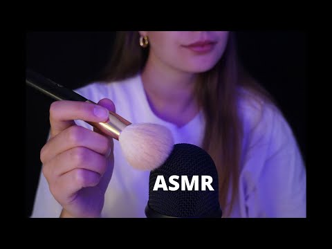 ASMR | Mic Brushing With Rain Sounds💧(No Talking)