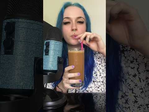 iced coffee? 👍🏻👎🏻 #asmr #drinkingsounds #asmrdrinking #asmrsound #asmrcommunity #icedcoffee