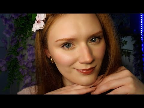 ASMR😴 Spit painting, Spider web,Fluffy mic with Mouth sounds, Inaudible whisper with ✨ Kisses 💞