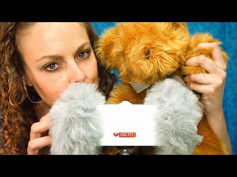 Amazing Fluffy Ear Massage ASMR – SR3D Binaural Microphone Mic Brushing & Touching