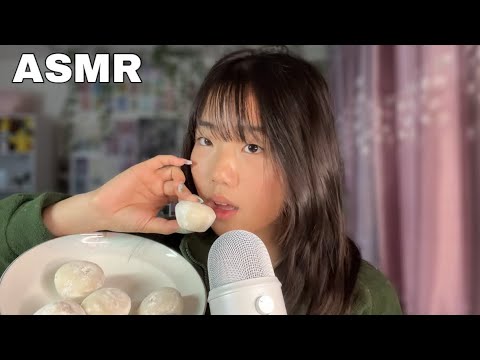 ASMR Mochi Ice Cream Mukbang (soft and sticky eating sounds) 🍽️