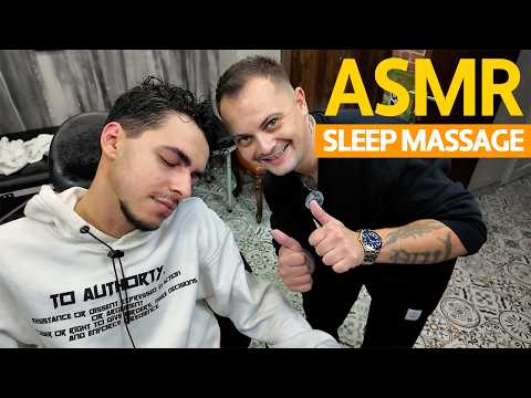 ASMR MASSAGE SLEEP | Sleep Hypnosis For Deep Sleep (turkish head massage)