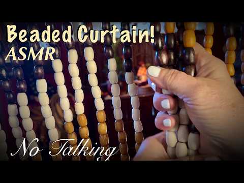 ASMR Sound Experiment~ Testing Wood, Glass, Metal & More on a Beaded Curtain (No Talking Version)