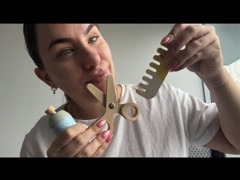 ASMR. Cutting and Straightening Your Hair No Talking 