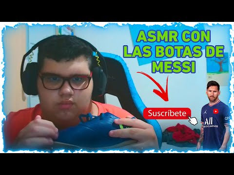 ASMR CON LAS BOTAS DE MESSI💙💤