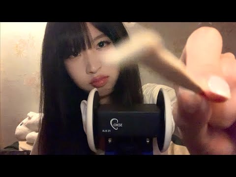 ASMR Click to get your throat tickled | crispy ear cleaning