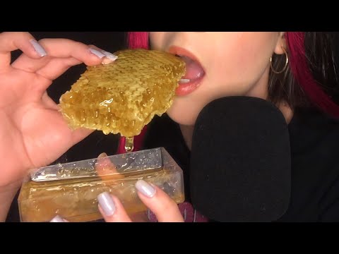 ASMR comendo FAVO DE MEL (eating sounds mukbang)