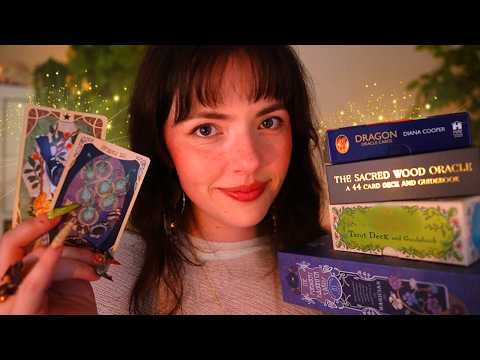 ASMR For When You Can't Turn Your Brain Off | Tarot & Oracle Card Collection 🌙