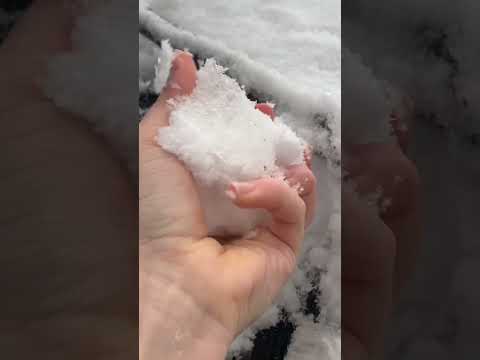 ASMR in the SNOW #shorts #asmrshorts #snow