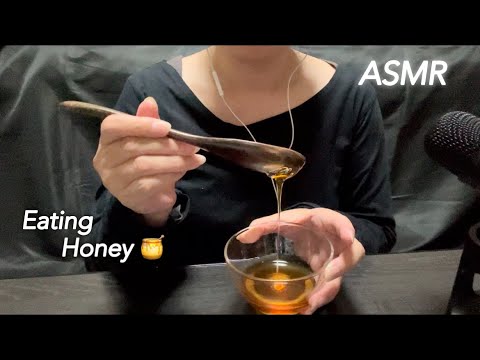 【ASMR】とろけるはちみつの音🍯 ねっとり心地よい癒しの時間☺️The sound of melting honey 🍯 Wet and comfortable healing time.⏰‪ 𓈒𓏸