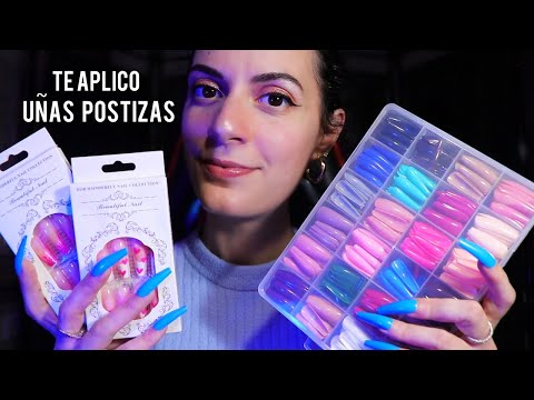 ASMR español TE APLICO UÑAS POSTIZAS 💅🏻 Roleplay