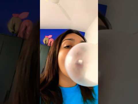 BUBBLE GUM ASMR | blowing bubble chewing sounds #bubblesounds #bubblegum