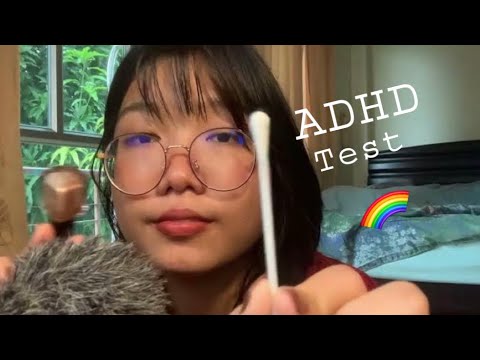 ASMR // ADHD test ~🌈( 3 minutes )