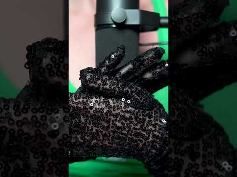 ASMR - Sequin Gloves (3)  #gloves #asmr #asmrsounds