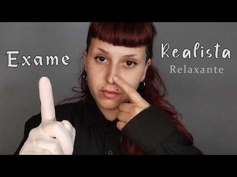 ASMR EXAME DOS NERVOS CRANIANOS 🧠 Consulta Médica para cair no soninho 💤